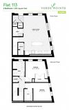 Flat 113 Floorplan Flat 113 Floorplan at Verde Pointe